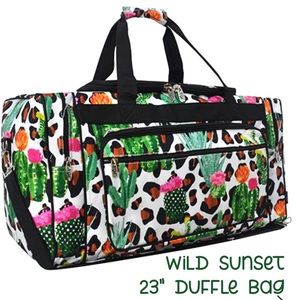 13.  NWT Wild Sunset 23" Duffle Bag